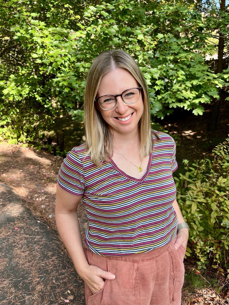Elizabeth Orthmann smiling outdoors